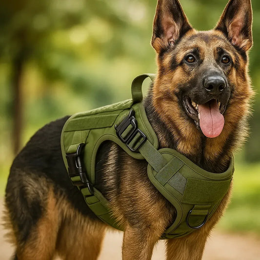 Bricodil – Tactical Dog Harness with Handle & MOLLE System