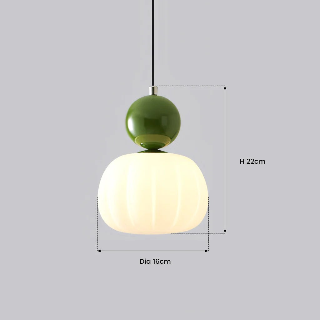 OrbaLux – Retro Bauhaus Pendant Light with Colour Accents
