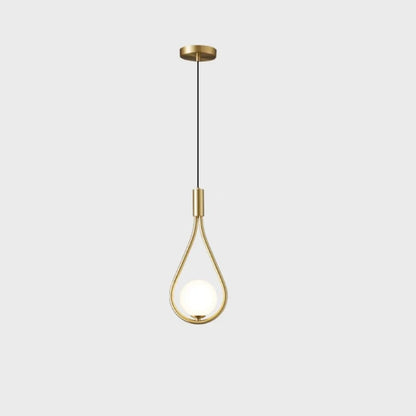 LumiOrbe – Modern LED Pendant Light with Teardrop Design