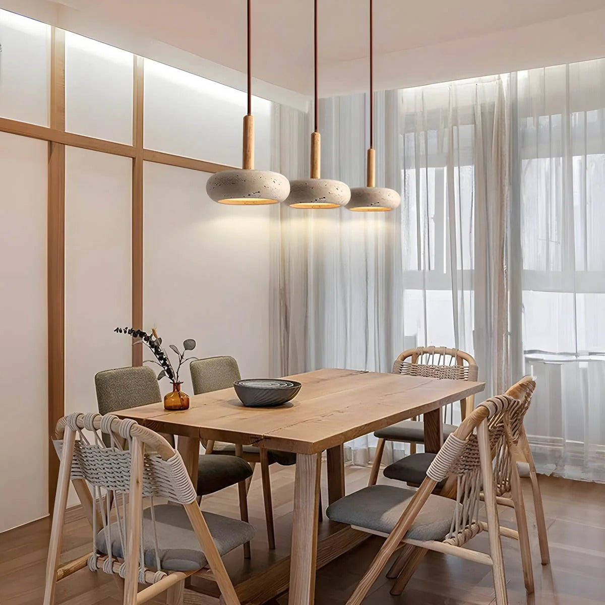 Travora – Modern Travertine Stone Pendant Light