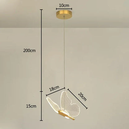 LumiFly – Elegant LED Butterfly Pendant Light