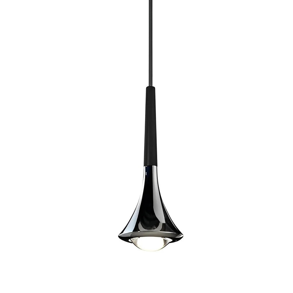 Aurovia – Modern Chrome LED Pendant Light
