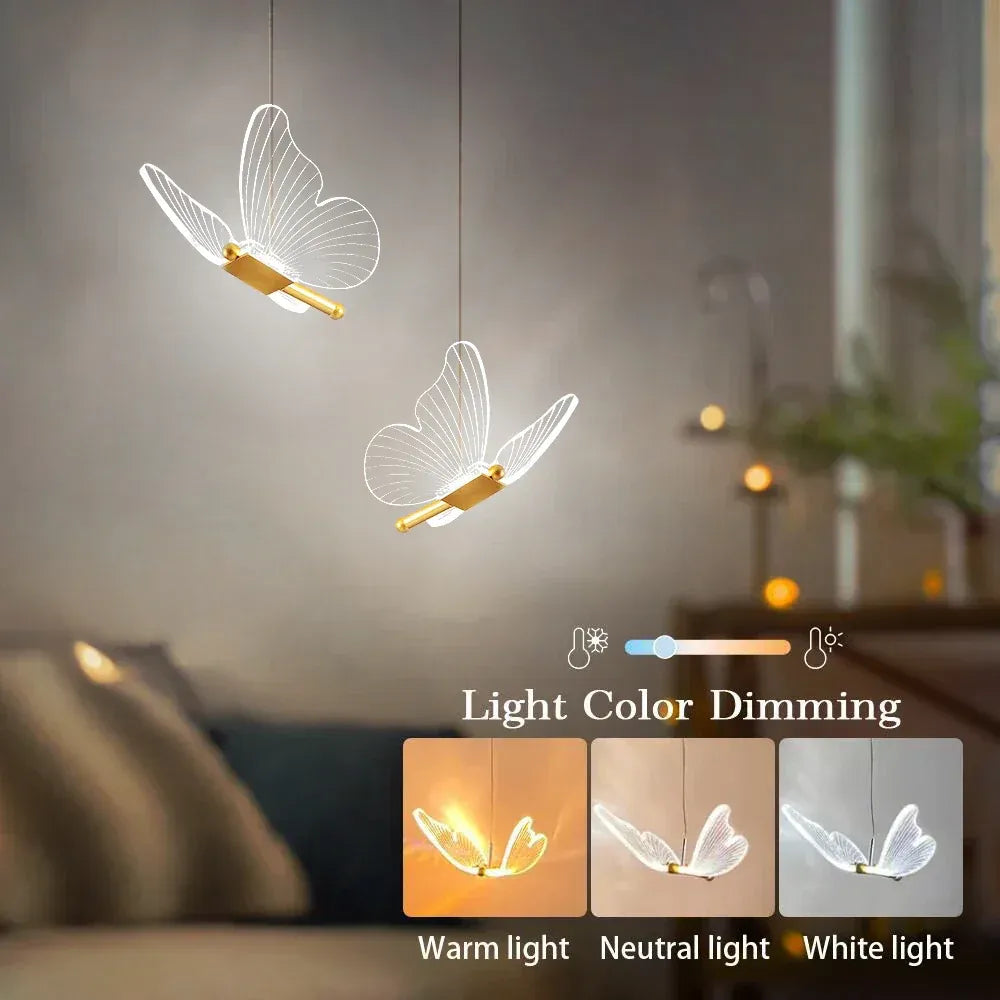 LumiFly – Elegant LED Butterfly Pendant Light