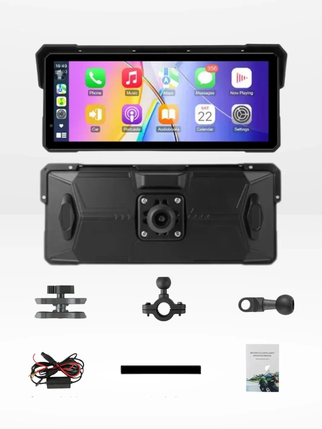 Bricodil – Waterproof Motorcycle CarPlay Display with Android Auto