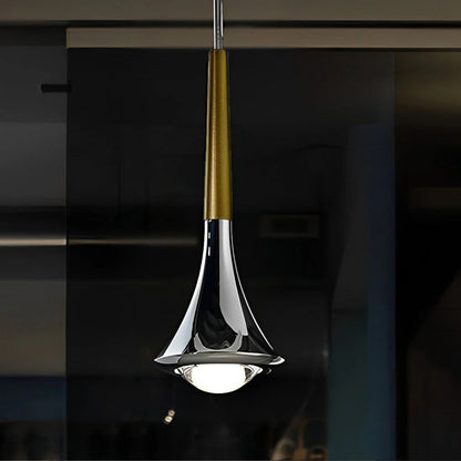 Aurovia – Modern Chrome LED Pendant Light