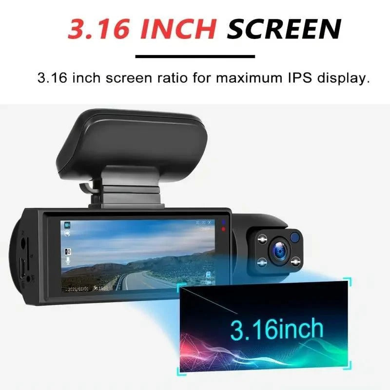 Drivexa – Dual Dash Cam for Front & Rear Protection