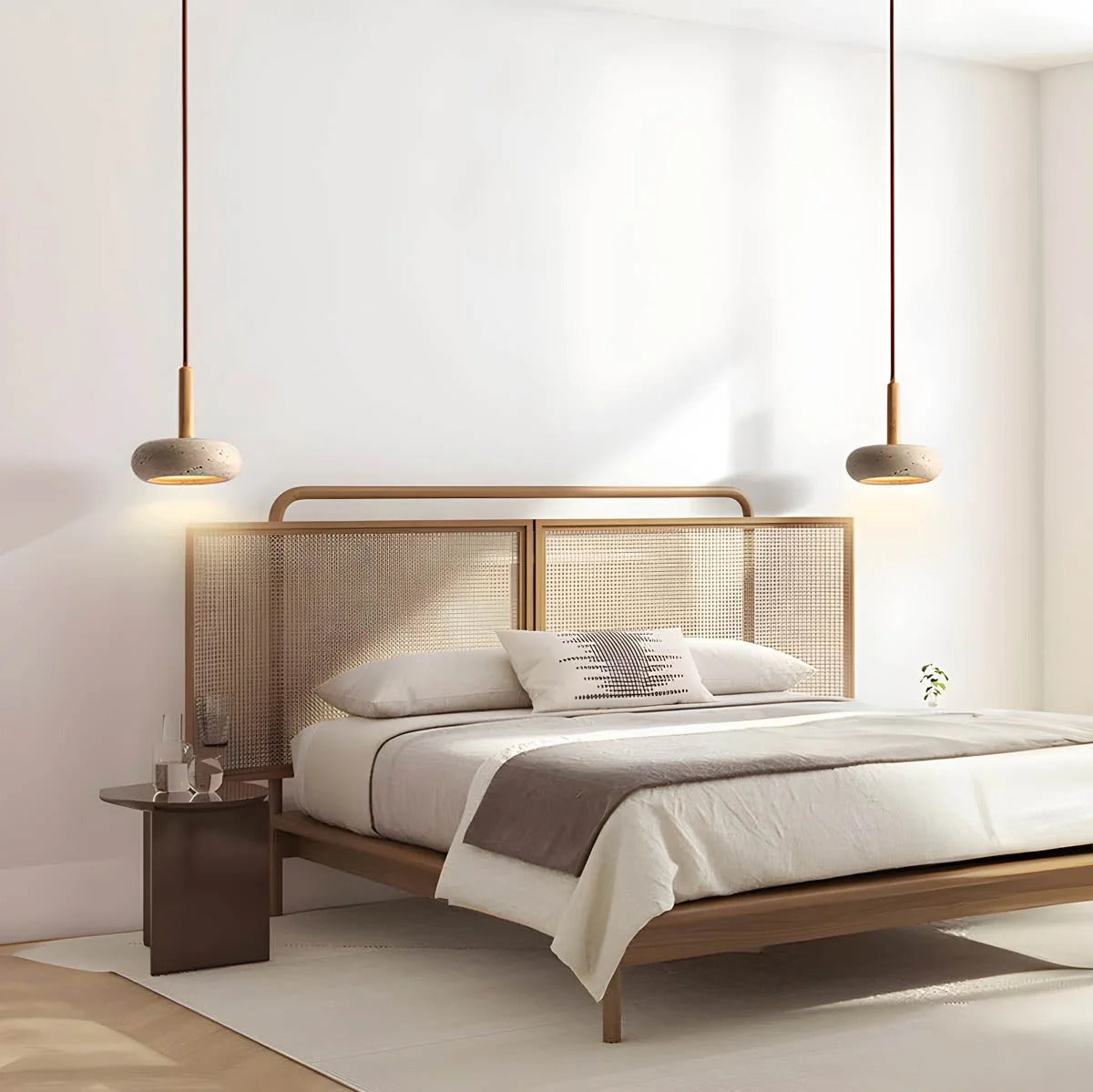 Travora – Modern Travertine Stone Pendant Light