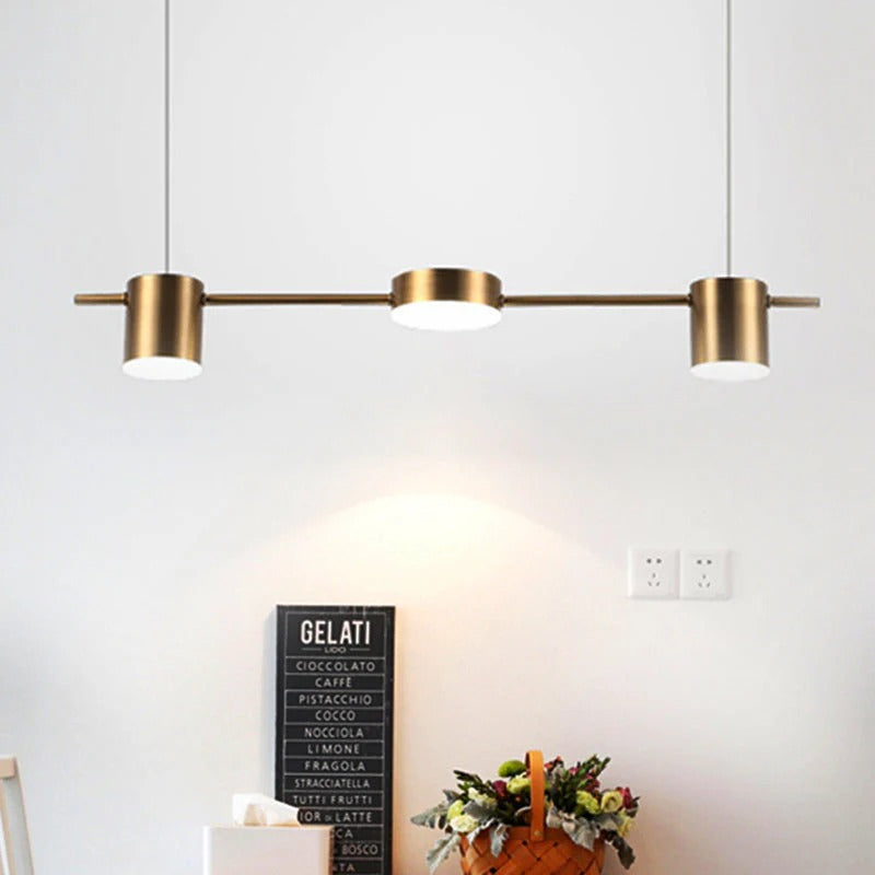 Aureon – Modern Gold Aluminium Pendant Light with 3 & 5 Heads