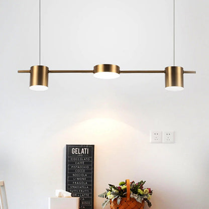 Aureon – Modern Gold Aluminium Pendant Light with 3 & 5 Heads