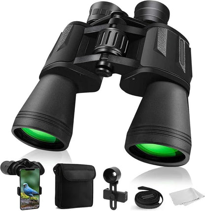 HawkSight – HD 20x50 FMC Binoculars with Low-Light Night Vision v2