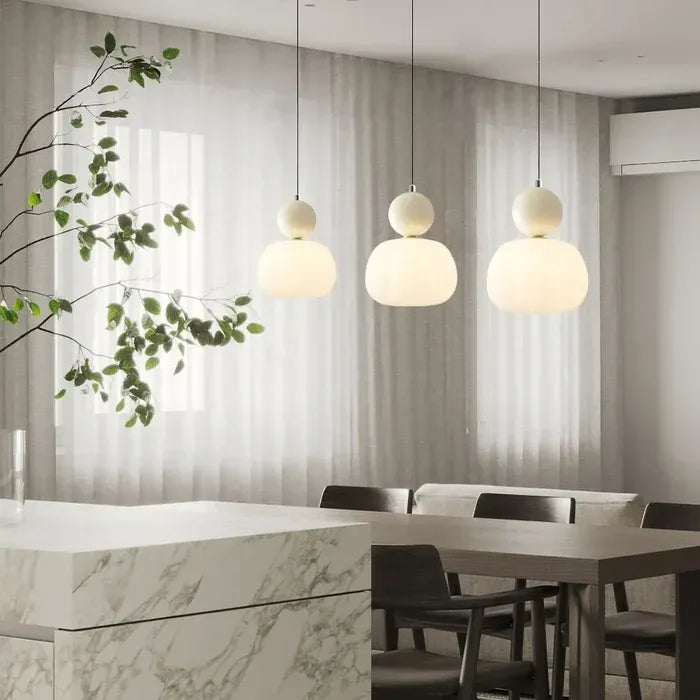 OrbaLux – Retro Bauhaus Pendant Light with Colour Accents