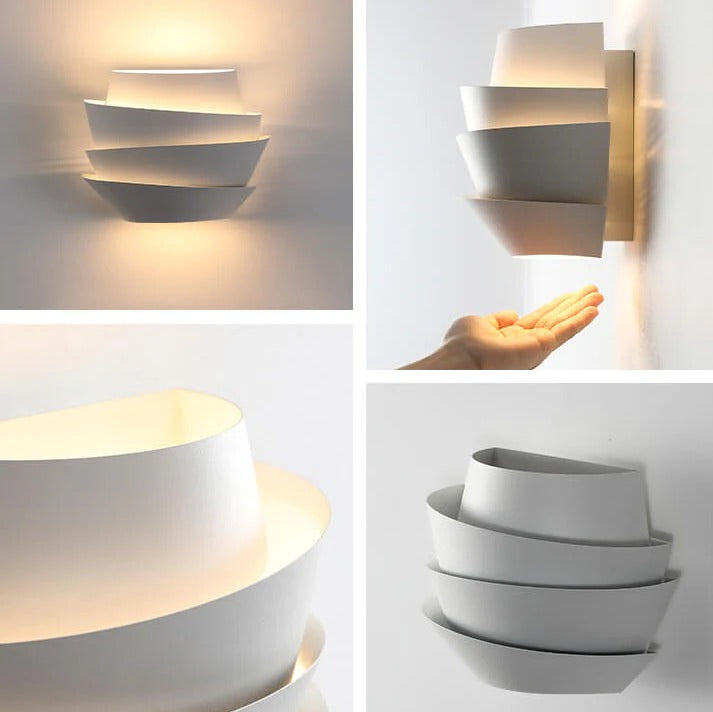 StratoGlow – Modern Layered LED Wall Lamp