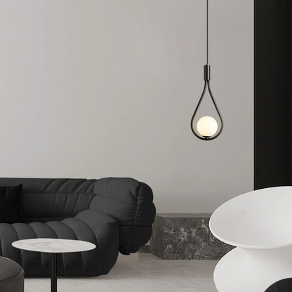 LumiOrbe – Modern LED Pendant Light with Teardrop Design