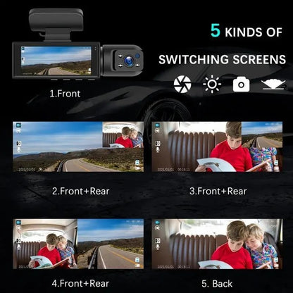 Drivexa – Dual Dash Cam for Front & Rear Protection