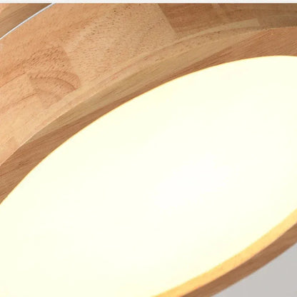 LumoBamboo – Nordic Wooden LED Ceiling Light