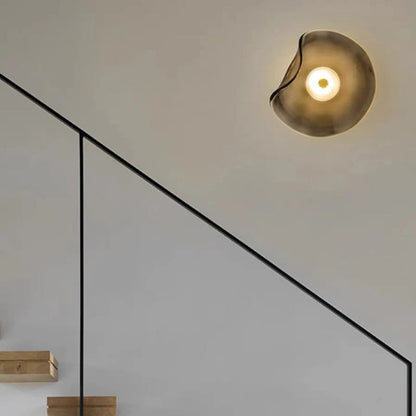 AuroLum – Modern Smoked Glass LED Wall Lamp
