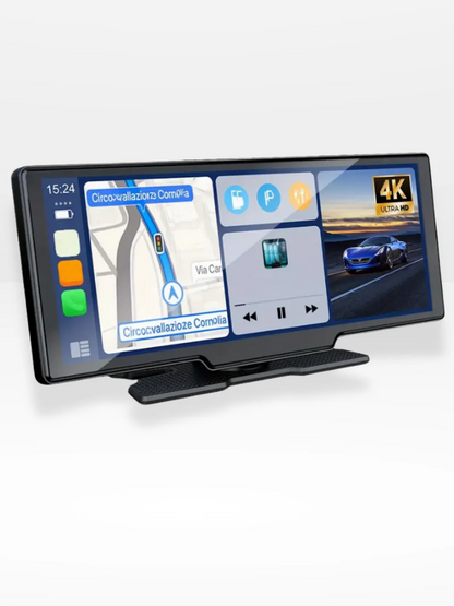 Veltrix – Wireless CarPlay Display with 4K Dash Camera