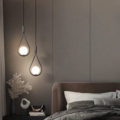 LumiOrbe – Modern LED Pendant Light with Teardrop Design
