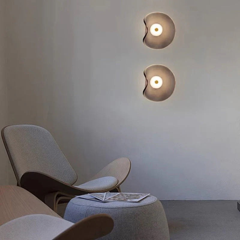 AuroLum – Modern Smoked Glass LED Wall Lamp