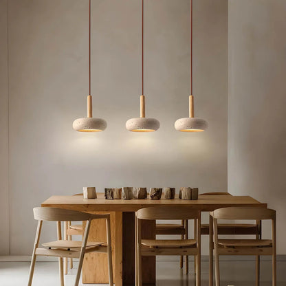 Travora – Modern Travertine Stone Pendant Light