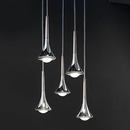 Aurovia – Modern Chrome LED Pendant Light