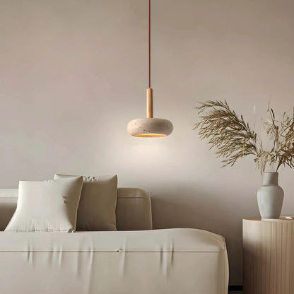 Travora – Modern Travertine Stone Pendant Light
