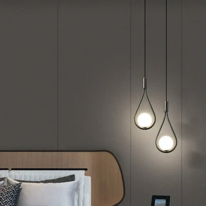 LumiOrbe – Modern LED Pendant Light with Teardrop Design