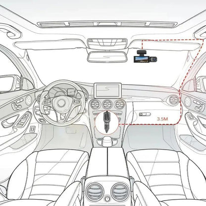 Drivexa – Dual Dash Cam for Front & Rear Protection