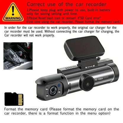 Drivexa – Dual Dash Cam for Front & Rear Protection