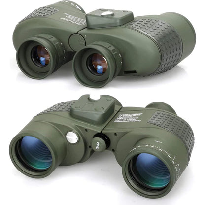10×50 Military Marine Binoculars with Rangefinder & Compass - Bricodil BCD4721