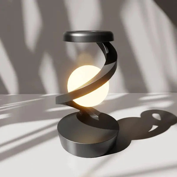 LUMINOYA – Levitating Moon Lamp with Gesture Control & Wireless Charging