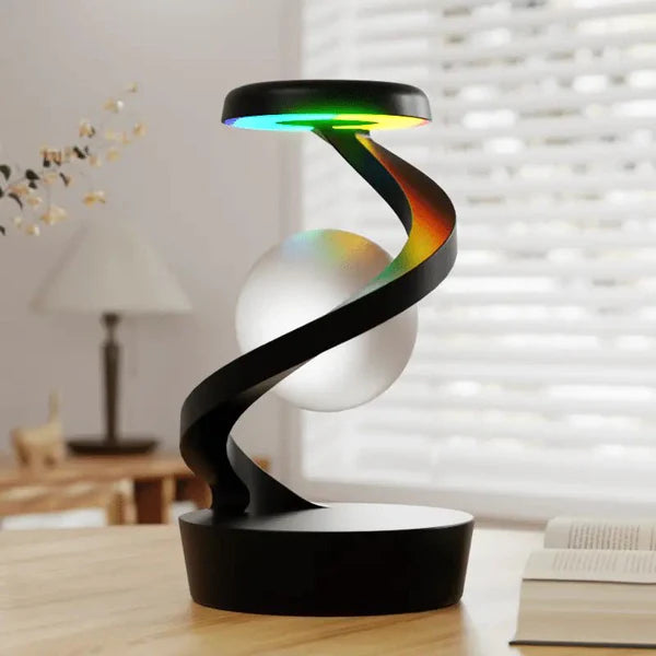 LUMINOYA – Levitating Moon Lamp with Gesture Control & Wireless Charging
