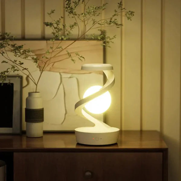 LUMINOYA – Levitating Moon Lamp with Gesture Control & Wireless Charging