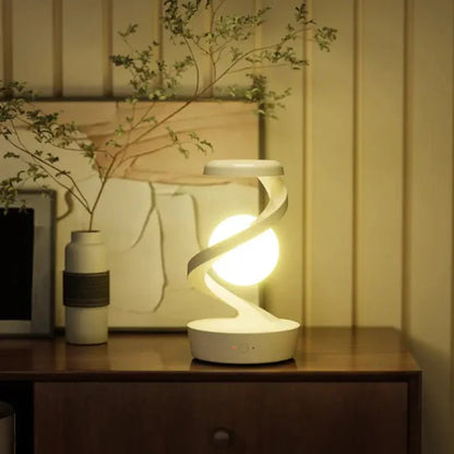 LUMINOYA – Levitating Moon Lamp with Gesture Control & Wireless Charging