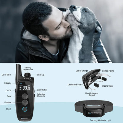 NovaTrain – Long Range Dog Training Collar with LCD Remote