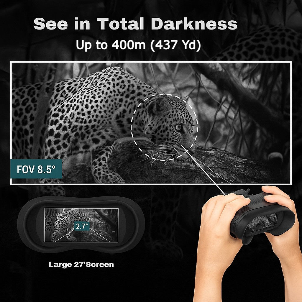 Night Vision Binoculars 8X 4K Head Mount – Bricodil BCD4729