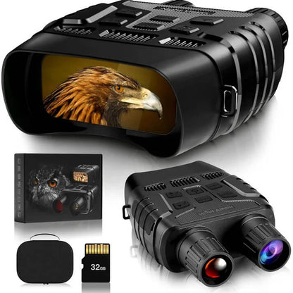 Digital Infrared Night Vision Binoculars – 3X Zoom, 300 m (328 yd) Range – Bricodil BCD3196