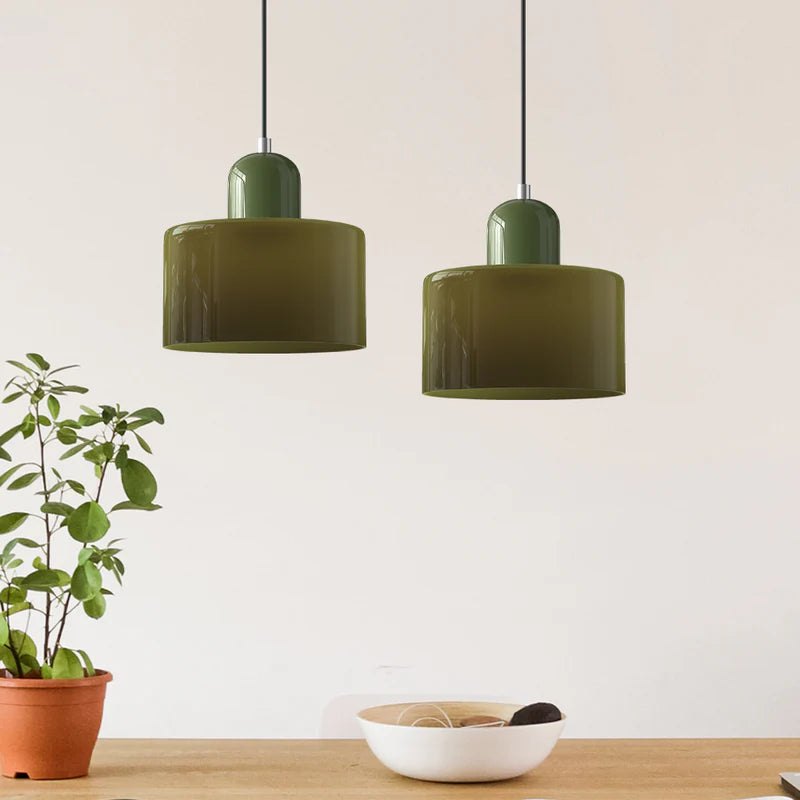 Liora – Retro Bauhaus Glass Pendant Light