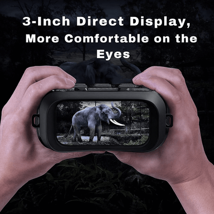 Digital Infrared Night Vision Binoculars – 3X Zoom, 300 m (328 yd) Range – Bricodil BCD3196
