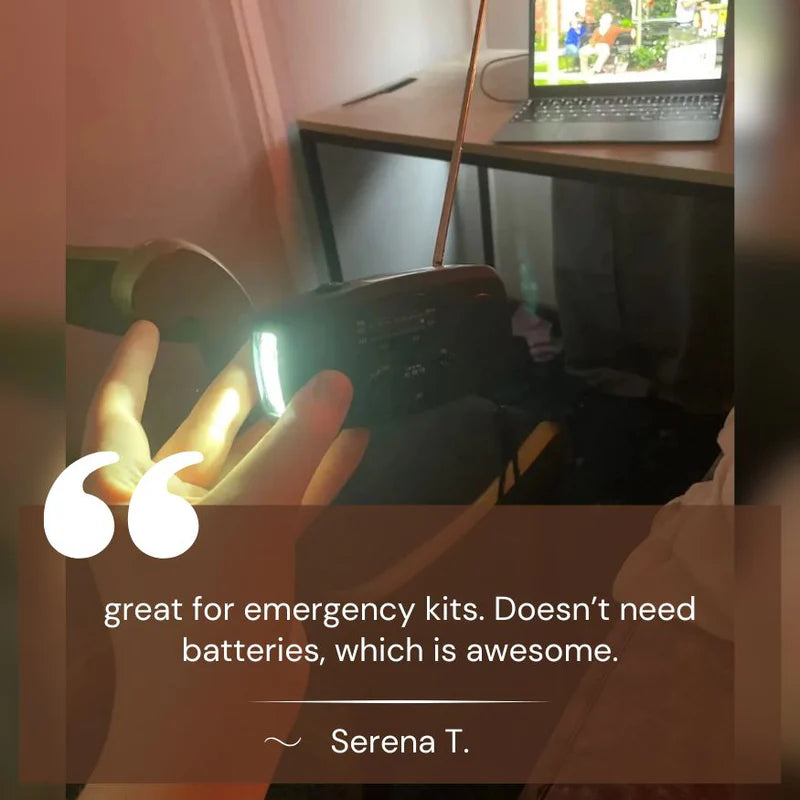 RescueBand – Portable Multi-Function Wind-Up Radio