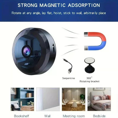 OPTIGUARD – Smart Mini Security Camera with WiFi & Night Vision + FREE 64GB MicroSD