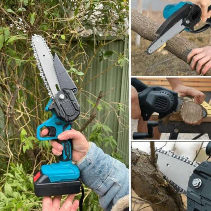 SharpEdge – 6" Mini Cordless Electric Chainsaw