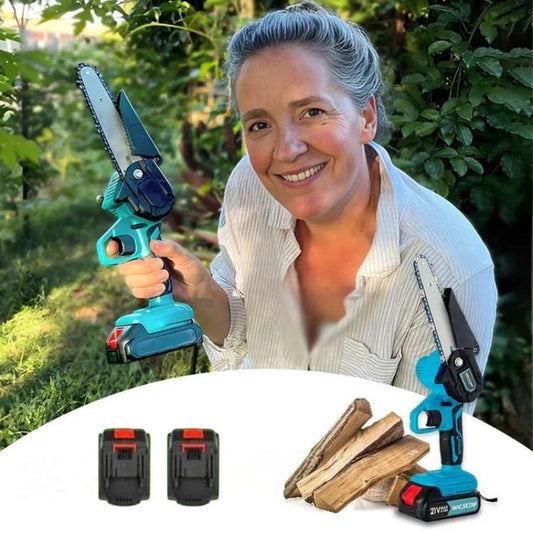 SharpEdge – 6" Mini Cordless Electric Chainsaw