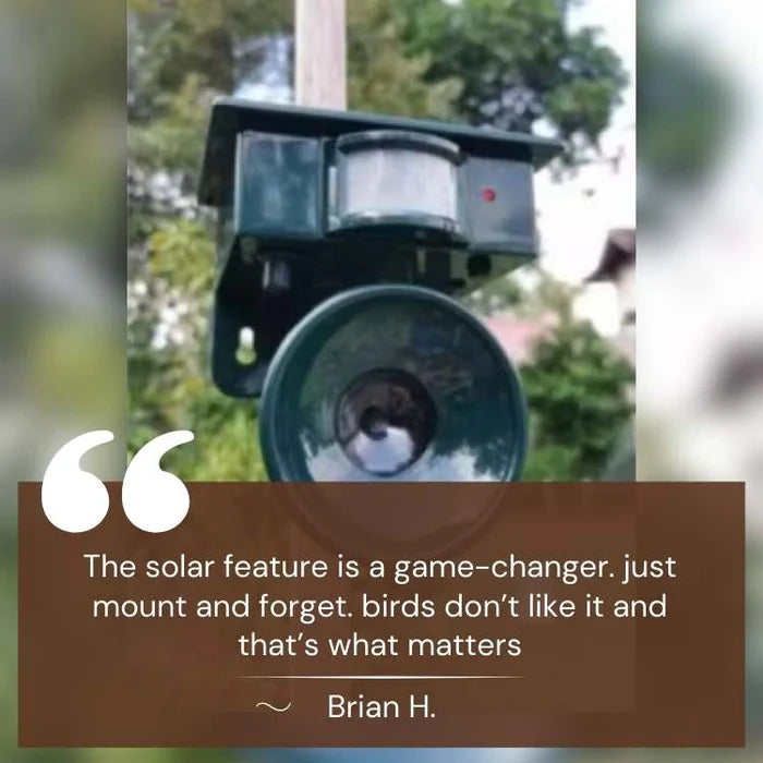 SolarGuard – Smart Ultrasonic Solar Bird Repeller