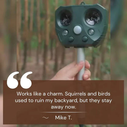 EcoGuard – Solar Ultrasonic Animal & Bird Repeller