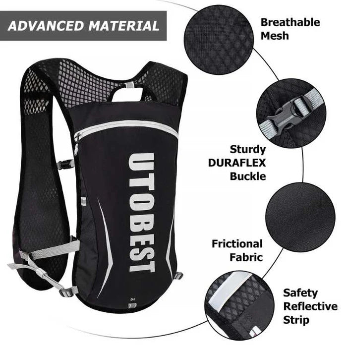 HydroPulse – Lightweight Hydration Running Vest with Reflective Straps