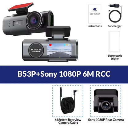 Bricodil – 4K GPS WiFi Car Dash Cam