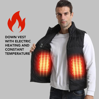 ThermoCore – Unisex USB Heated Down Vest with 15 Warming Zones