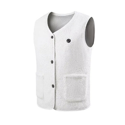 ThermoLuxe – USB Heated Teddy Fleece Vest with 16 Heat Zones